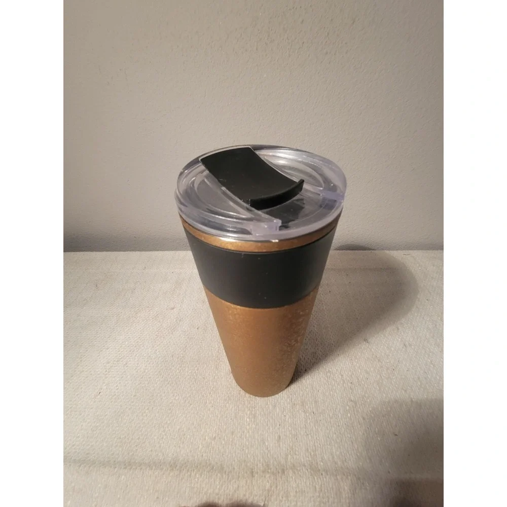 STARBUCKS cracked Gold 16 fl oz tall Coffee Stainless Travel Tumbler Mug 2021